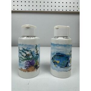 Vintage Tettau Bavaria Salt & Pepper Shakers Germany Handgefertigt Spring-Top